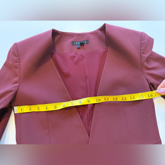 Theory Wool Open-Front Blazer – Size 2 - Picture 6 of 8